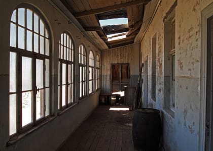 Veranda des Krankenhauses