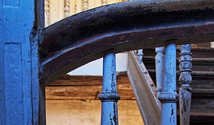 Detail des Treppengeländers