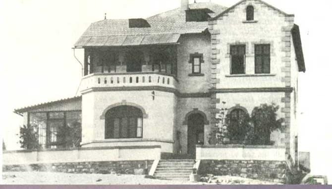Das Direktorenhaus von Kolmanskop im Jahr 1909